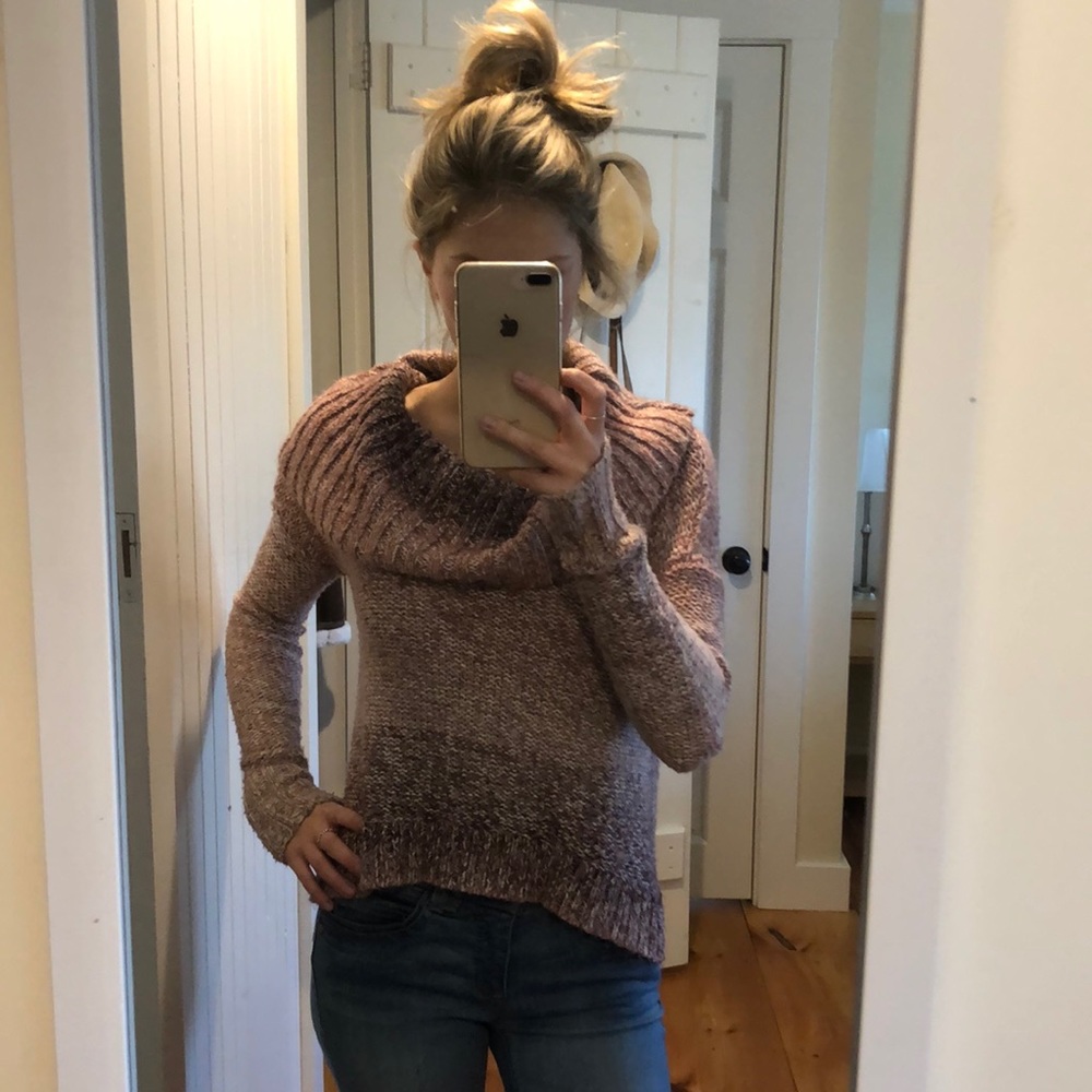 AE cowl-neck sweater